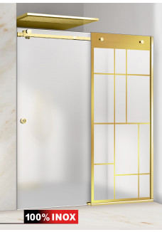 PARAVAN DUS CU USA FLOAT FULL INOX AURIU