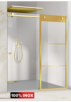 PARAVAN DUS CU USA GLISANTA FLOAT FULL INOX AURIU