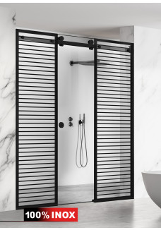 PARAVAN DUS GLISANT FLOAT NEGRU MAT MORIS