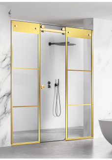 PARAVAN DUS GLISANT FLOAT FULL INOX  AURIU VINTAGE AURIU