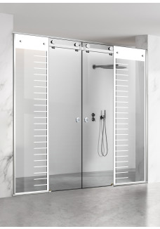 PARAVAN DUS GLISANT FULL INOX FERONERIE SUPREME ALB