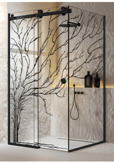 CABINA DUS GLISSANDO PURE NEGRU MAT TREE NEGRU