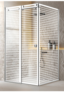 PARAVAN DUS CU USA GLISANTA FULL INOX MORIS