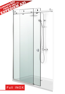 PARAVAN DUS GLISANT FLOAT FULL INOX