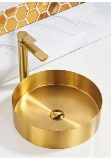 Lavoar INOX auriu rotund