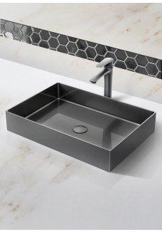 Lavoara inox negru gun metal