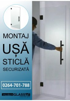 Montaj usa sticla