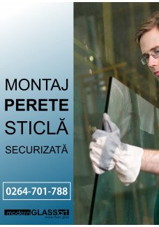 Montaj perete sticla