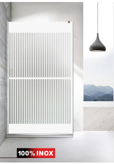 PARAVAN DE DUS MEDITERAN MAT ALB