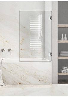 Paravan cada, model Milano, culoare decor: alb