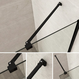 Bara stabilizatoare dublu reglabila in unghi - INOX- negru mat - 108 cm