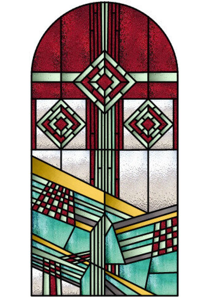 Vitraliu pictat cu design actual