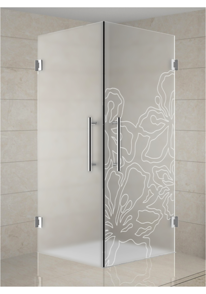 Cabina de dus sticla mata model IRIS II