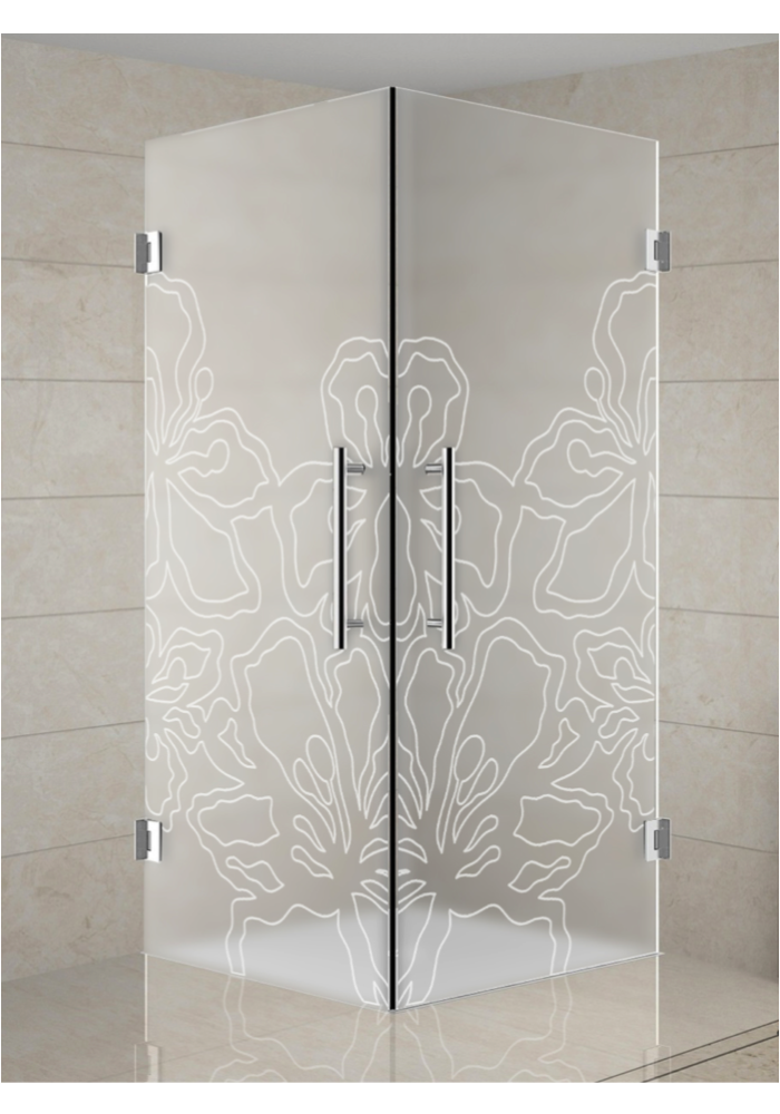 Cabina de dus sticla mata model IRIS II