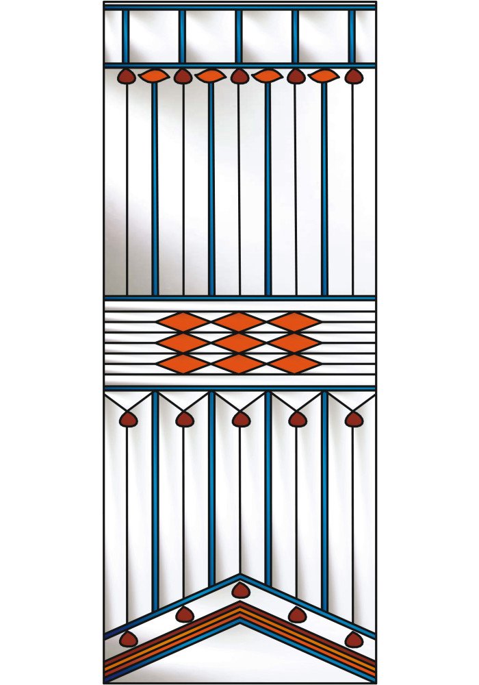 Vitraliu cu model art deco