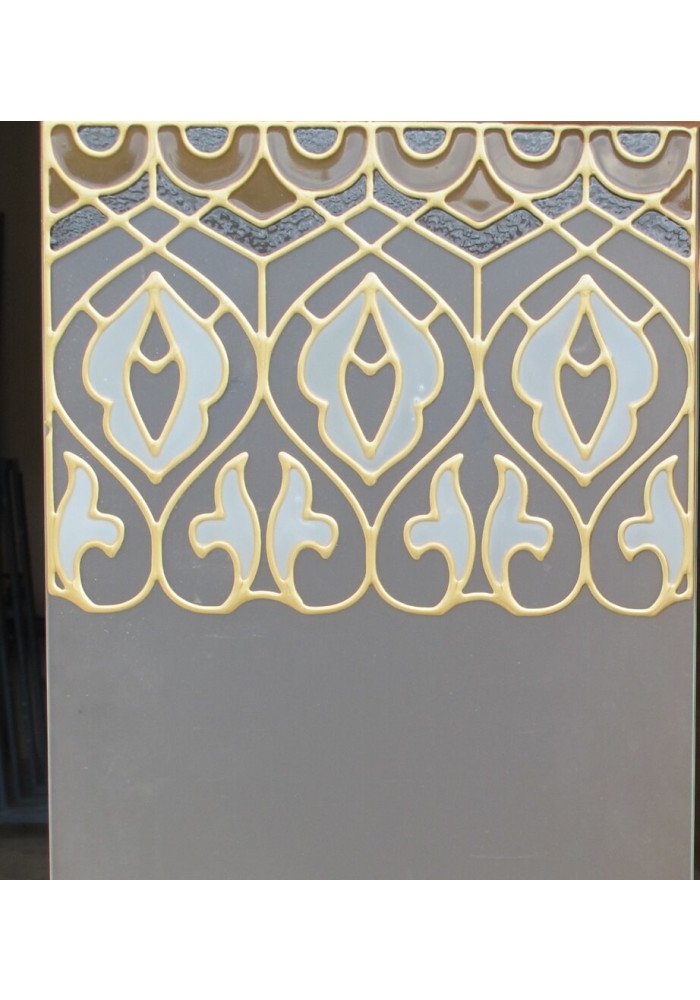 Geam mat decorativ tip vitraliu