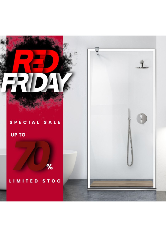 RED025 PARAVAN DUS WALK-IN FRAME