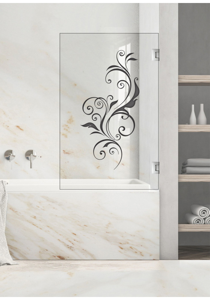 Paravan cada, model Swirly, culoare decor: antracit