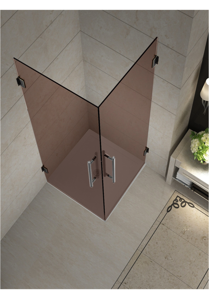 Cabina de dus bronz
