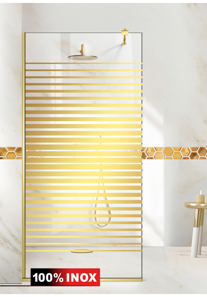 PARAVAN DUS FLOAT FULL INOX AURIU