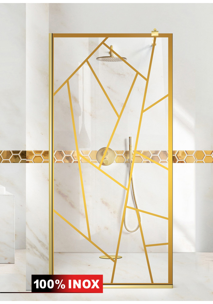 PARAVAN DUS FLOAT FULL INOX AURIU