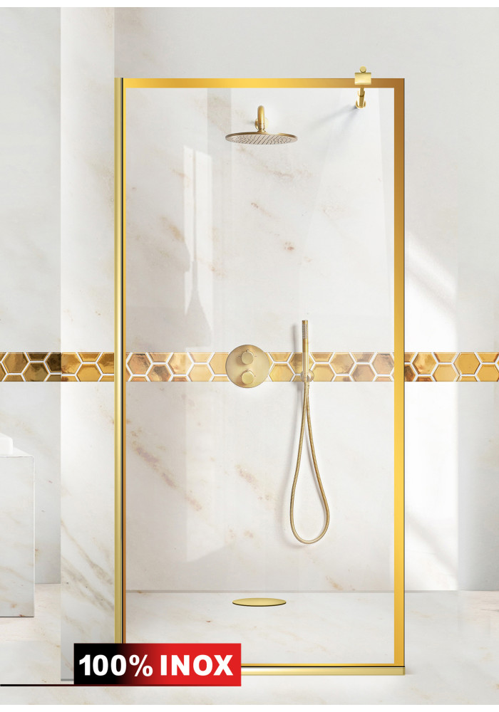 PARAVAN DUS FLOAT FULL INOX AURIU