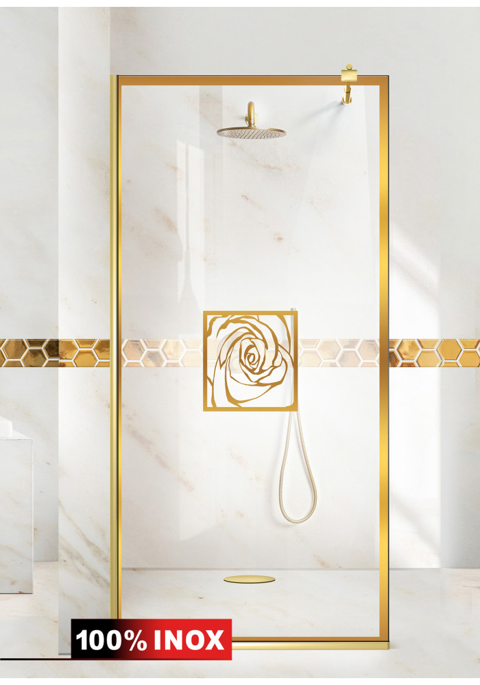 PARAVAN DUS FLOAT FULL INOX AURIU