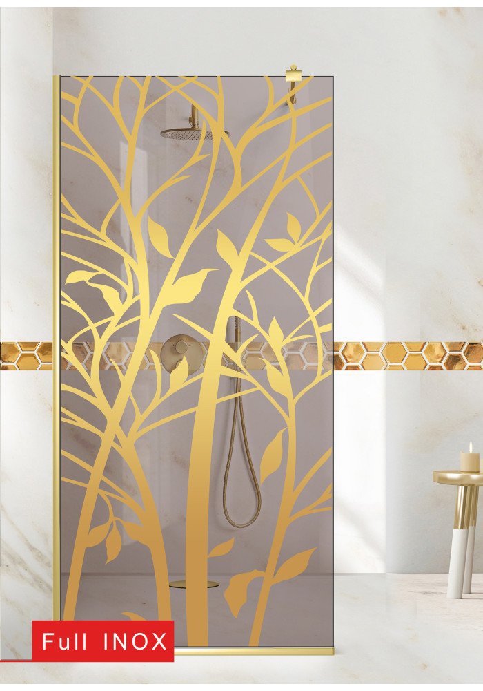 PARAVAN-DUS-WALK-IN-GOLD-WOOD