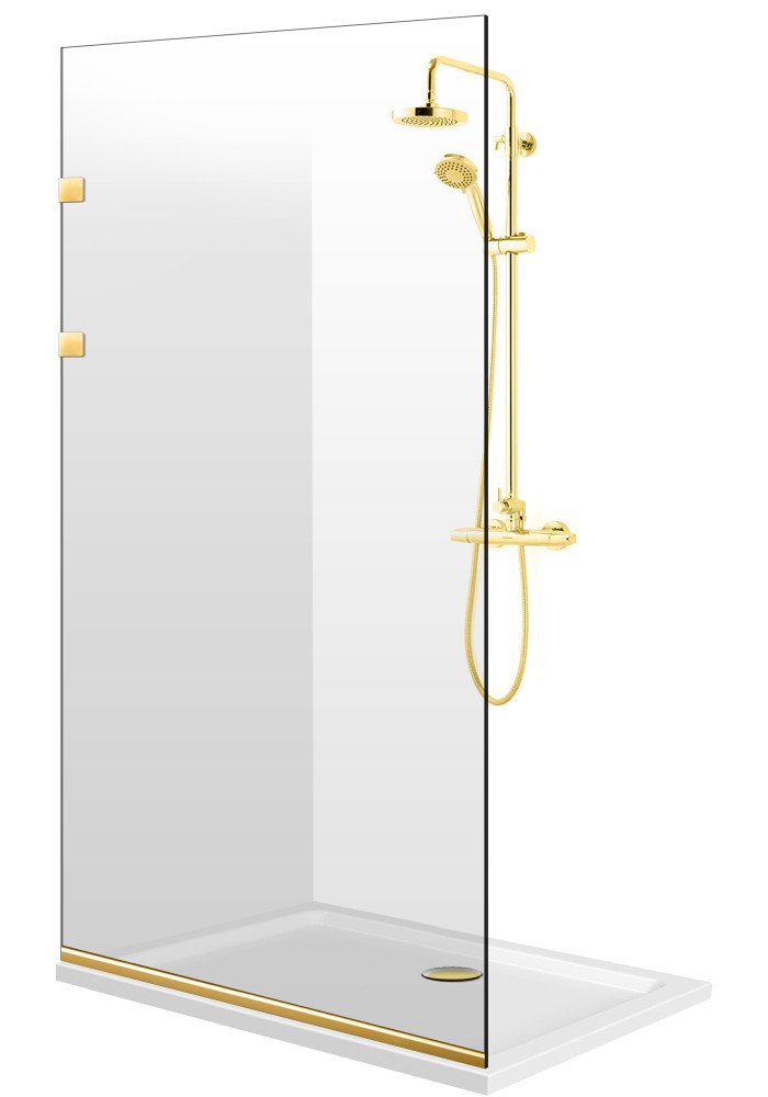 PARAVAN DUS FLOAT FULL INOX AURIU