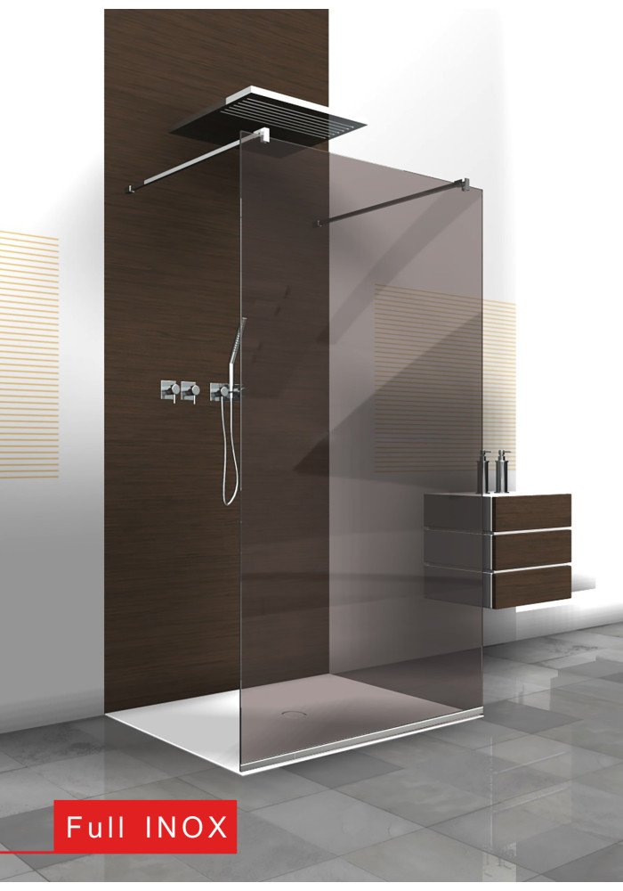 PARAVAN DUS BRONZ FULL INOX