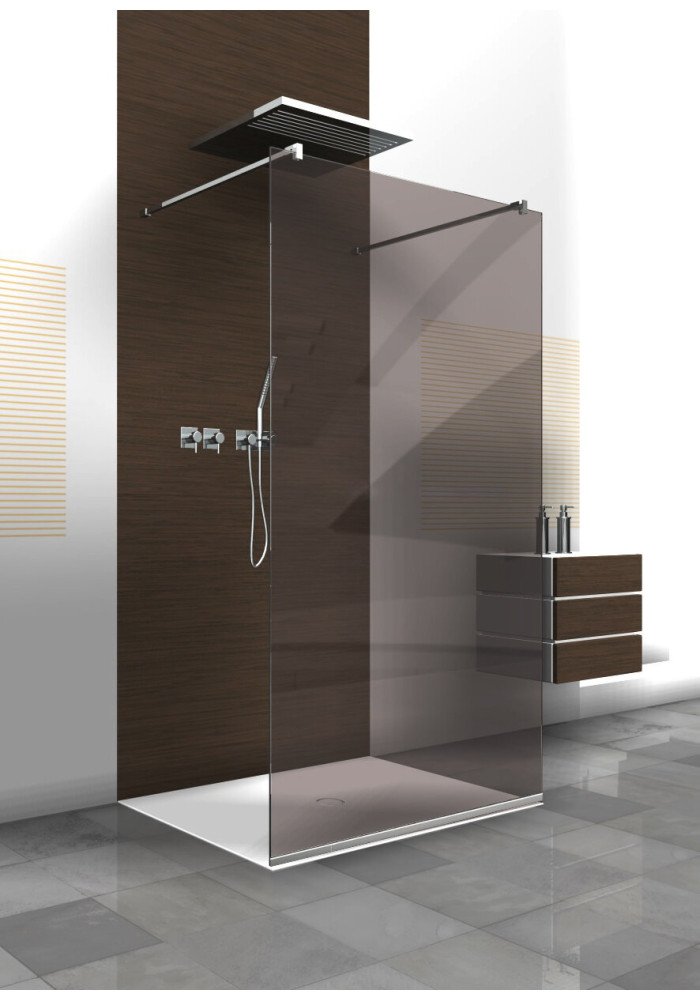 PARAVAN DUS BRONZ FULL INOX