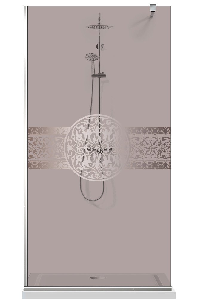 PARAVAN DUS BRONZ  FULL INOX