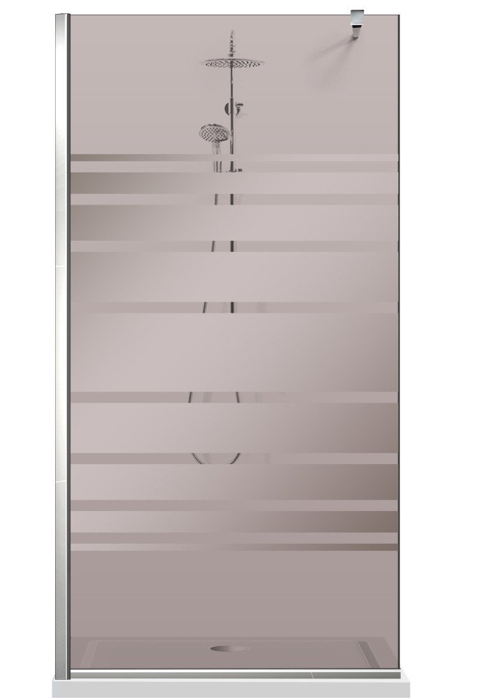 PARAVAN DUS BRONZ FULL INOX