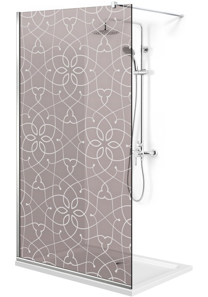 PARAVAN DUS BRONZ FULL INOX