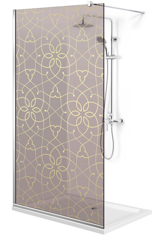PARAVAN DUS BRONZ FULL INOX