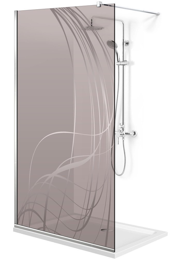 PARAVAN DUS BRONZ FULL INOX