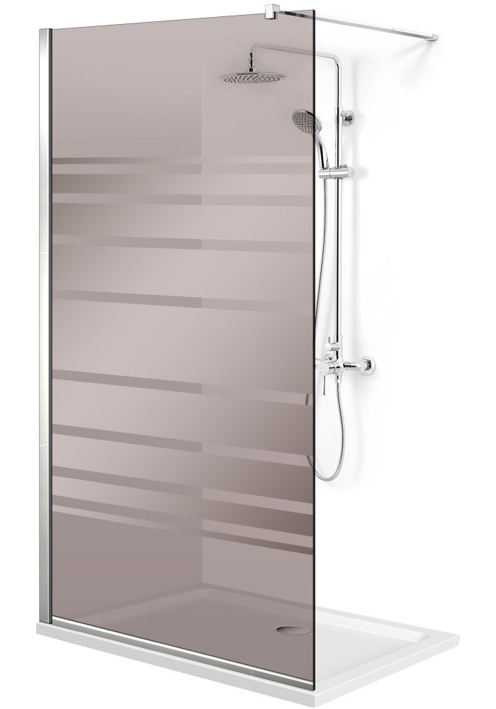 PARAVAN DUS BRONZ FULL INOX