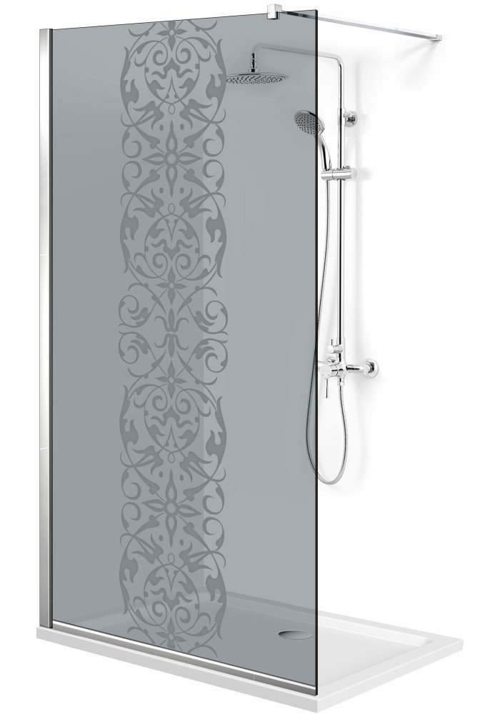 PARAVAN DUS GRI FULL INOX