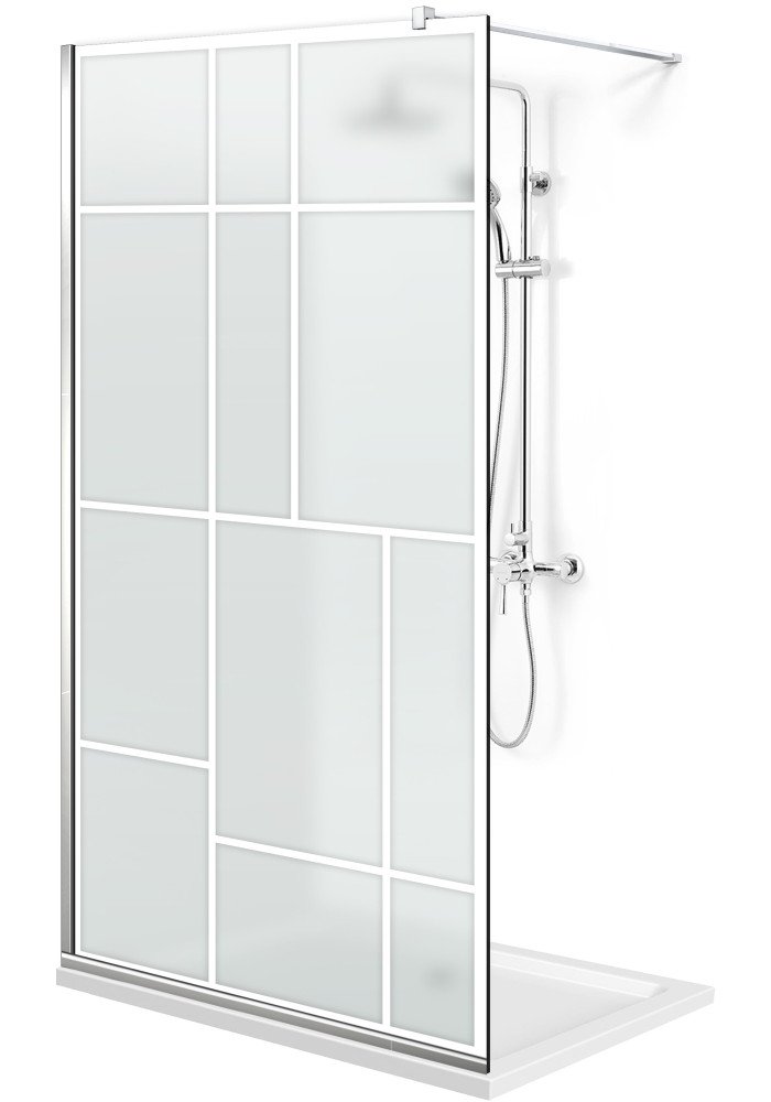 PARAVAN DUS MAT FULL INOX