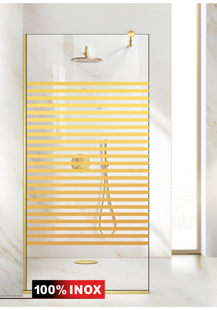 PARAVAN DUS FLOAT FULL INOX AURIU