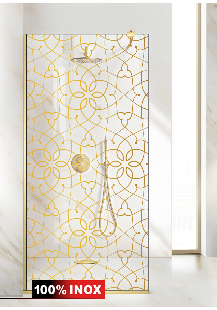 PARAVAN DUS FLOAT FULL INOX AURIU