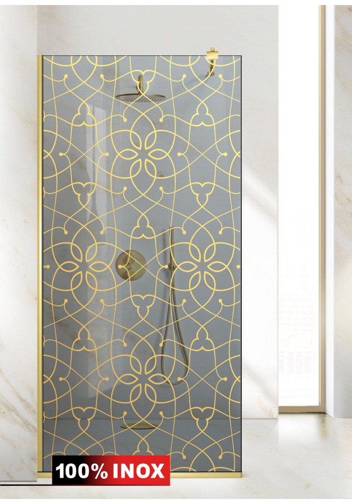 PARAVAN DUS GRI FULL INOX AURIU