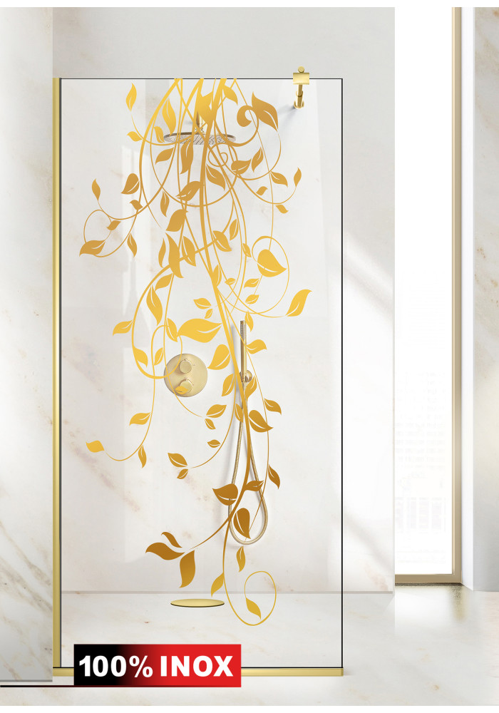 PARAVAN DUS FLOAT FULL INOX AURIU