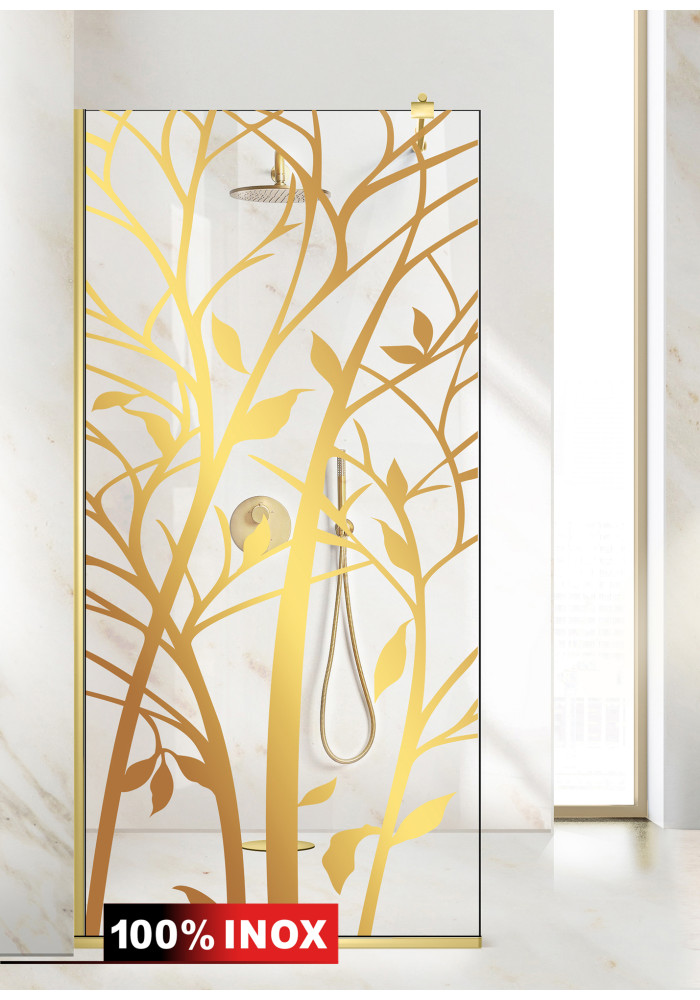 PARAVAN DUS FLOAT FULL INOX AURIU