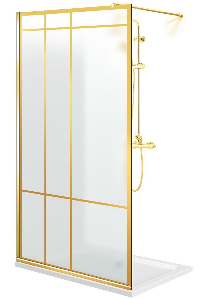 PARAVAN DUS MAT FULL INOX AURIU