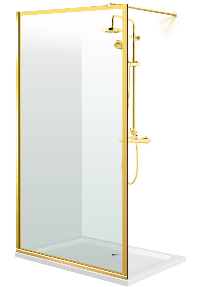 PARAVAN DUS FLOAT FULL INOX AURIU