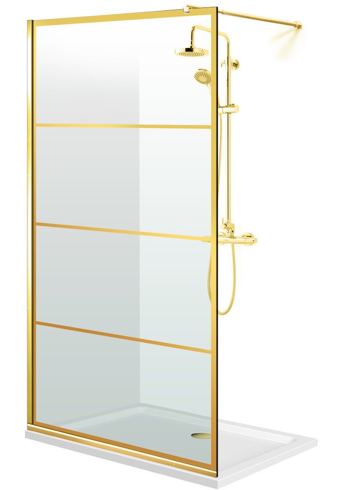 PARAVAN DUS FLOAT FULL INOX AURIU