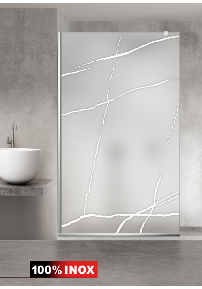 PARAVAN DUS MAT FULL INOX