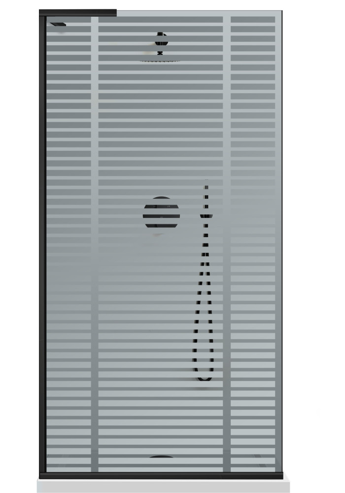 PARAVAN DUS GRI NEGRU FULL INOX