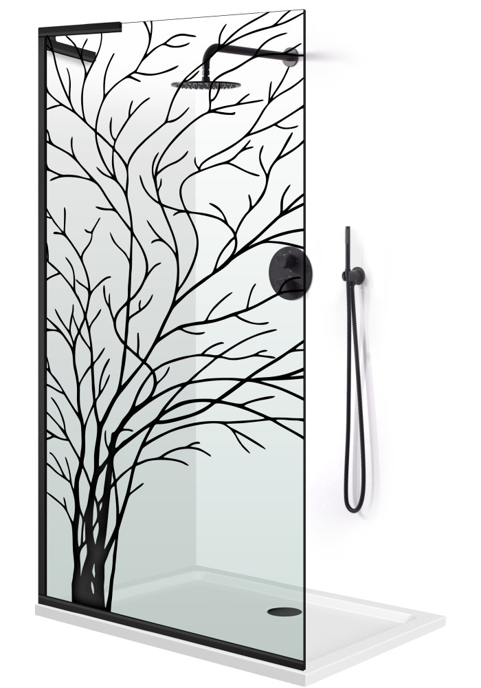 PARAVAN DUS FLOAT-MODEL-SABLAT NEGRU INOX